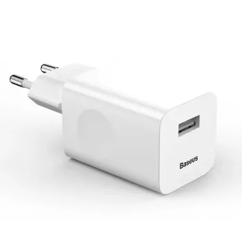 Nabíjačka Baseus Quick Charger CCALL-BX02, 24 W max, USB Fast Charge 3.0, biela, 100–240 V