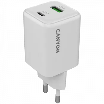 Nabíjačka Canyon CU45AC 45W univerzálna biela AC rýchlonabíjačka pre interiér