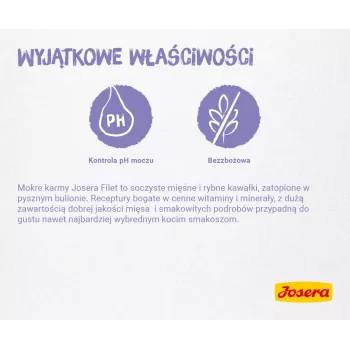 JOSERA kuracie filé s teľacím - mokré krmivo pre mačky - 70 g