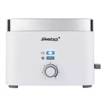Hriankovač Steba TO 10 BIANCO 2 plátky 930 W strieborná biela