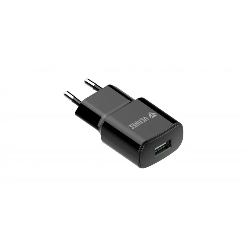 Sieťová USB-A nabíjačka YENKEE YAC 2013BK — 12 W, 2,4 A výstup