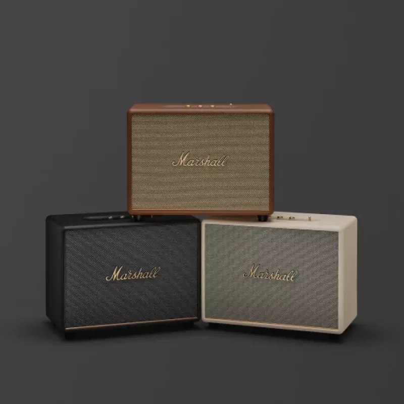 Bezdrôtový reproduktor MARSHALL Woburn III Brown — Multiroom, Bluetooth, Wi‑Fi, analógové vstupy