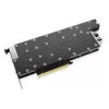 Alphacool ES 1-slotový vodný blok GPU pre Nvidia H200 141GB NVL, 2x G1/4, čierny/karbón