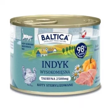 BALTICA regionálne príchute morčacie - mokré krmivo pre mačky - 185 g