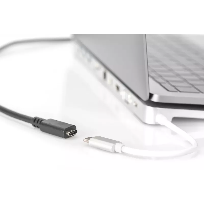 USB Type-C predlžovací kábel Digitus AK-300210-007-S 0,7 m