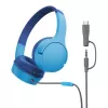 On-Ear slúchadlá Belkin SoundForm Mini káblové 3,5 mm USB-C modré
