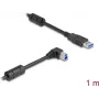 DeLOCK USB kábel Type-A samec na Type-B samec 90° zahnutý 1 m