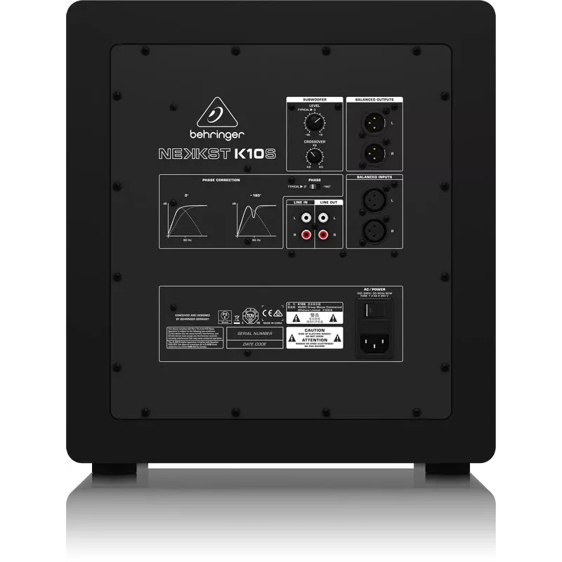 Behringer K10S čierny aktívny subwoofer