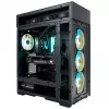 InWin Modfree Deluxe Big-Tower tvrdené sklo - čierna