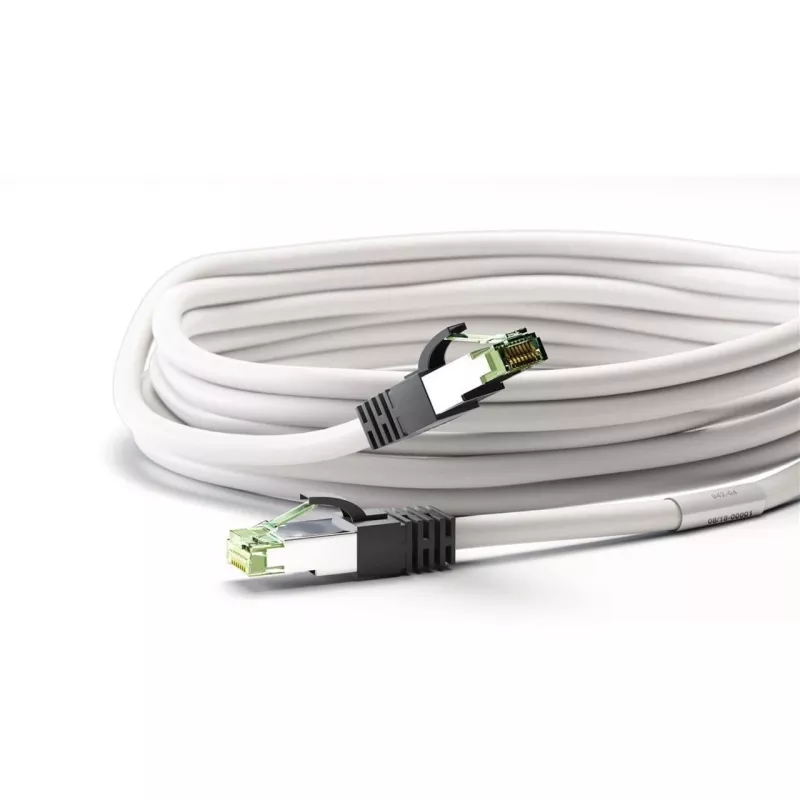 Wentronic 55127 - 5 M - Cat8.1 - S/FTP (S-STP) - RJ-45 - RJ-45 - biely
