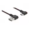 USB kábel DeLOCK EASY-USB 2.0 Type-A konektor samec na Type-C konektor samec 0,5 m čierny