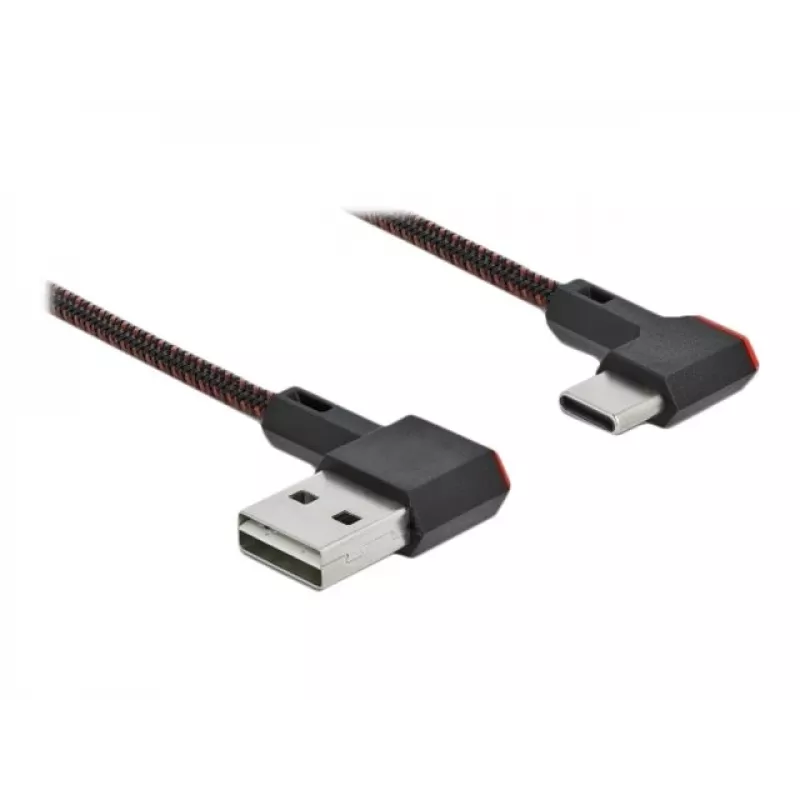 USB kábel DeLOCK EASY-USB 2.0 Type-A konektor samec na Type-C konektor samec 0,5 m čierny