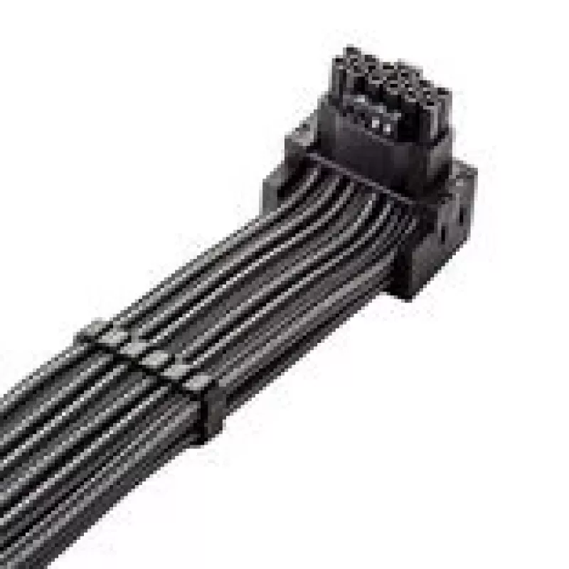 CableMod C-Series Pro pripojovací kábel variant A 90° 16-Pin na 4×8-Pin PCIe carbon