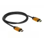 HDMI kábel DeLOCK 85728 1,5 m Type-A čierny zlatý