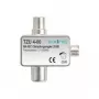 axing TZU 4-00 - rozbočovač káblov - 0,1 - 1006 MHz - hliník - konektor samec/samica - IEC