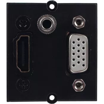 Bachmann 917.226 – 0,2 m – HDMI – VGA – 3,5-mm jack – HDMI – VGA – 3,5-mm jack – konektor samec – konektor samica – čierna