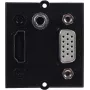 Bachmann 917.226 – 0,2 m – HDMI – VGA – 3,5-mm jack – HDMI – VGA – 3,5-mm jack – konektor samec – konektor samica – čierna