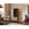 Knižnica Cama Meble ALMERA Cama 4, orech/cashmere, 90×42×165 cm