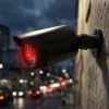 Atrapa rúrkovej kamery CEE IR1800 B, simulovaná bezpečnostná kamera s IR LED, čierna
