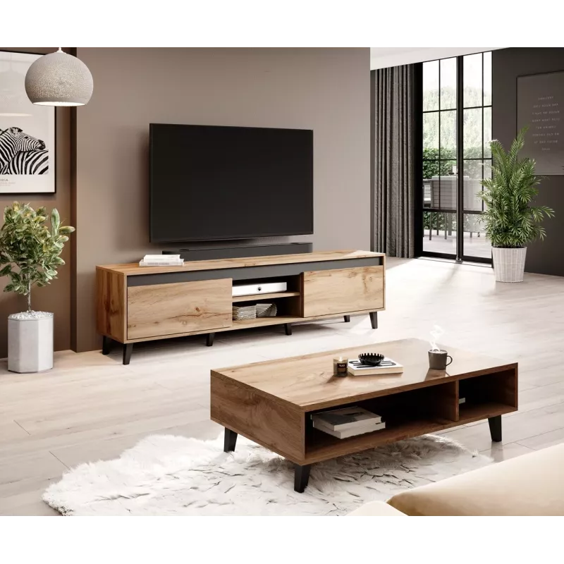Cama TV stojan NORD II 170 cm wotan/antracit
