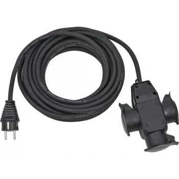 Predlžovací kábel Brennenstuhl 1167810301 10 m 3 AC zásuvky exteriér čierny