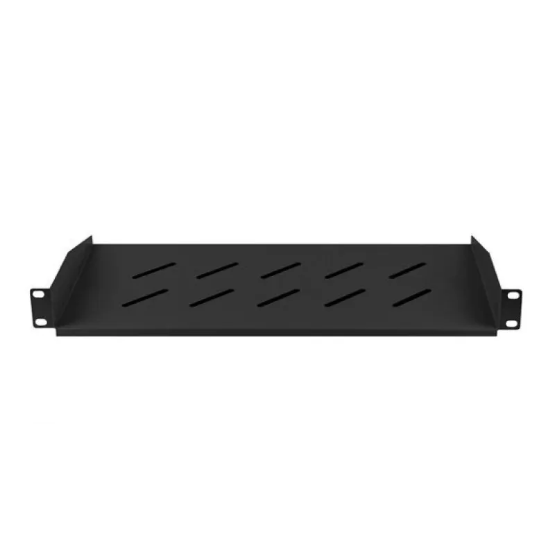Lanberg AK-1014-B 19-palcová polica 1U 483x220 mm, 25 kg, čierna