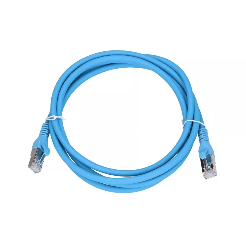 Extralink Cat.6A S/FTP LAN patch kábel 2m, medený sieťový kábel twisted pair 10Gbit/s