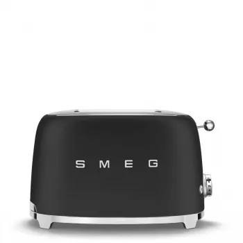 Hriankovač Smeg 50's Style TSF01BLMEU 2 plátky čierna nerez