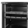Qoltec 54488 19-palcová nástenná rack skriňa, 12U, 600 x 635 x 450 mm, perforované dvere