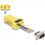 DeLOCK D-Sub 9-pin samec na RJ12 samica montážna sada žltá