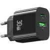 USAMS nabíjačka USA001631 30W s 1x USB-C a 1x USB-A rýchle nabíjanie