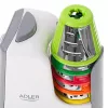 Krájač zeleniny Adler AD 4815, 150 W, 5 nástavcov, ABS puzdro, biela/sivá