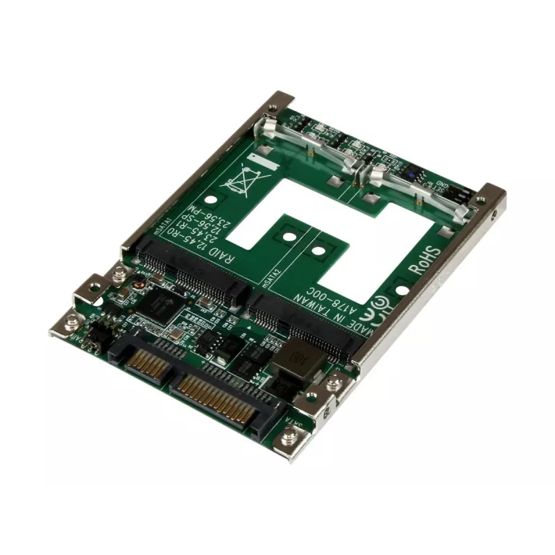 StarTech.com adaptér konvertor Dual mSATA SSD na 2,5