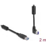 DeLOCK USB kábel Type-A konektor samec na Type-B konektor samec 90° nahor zahnutý 2 m