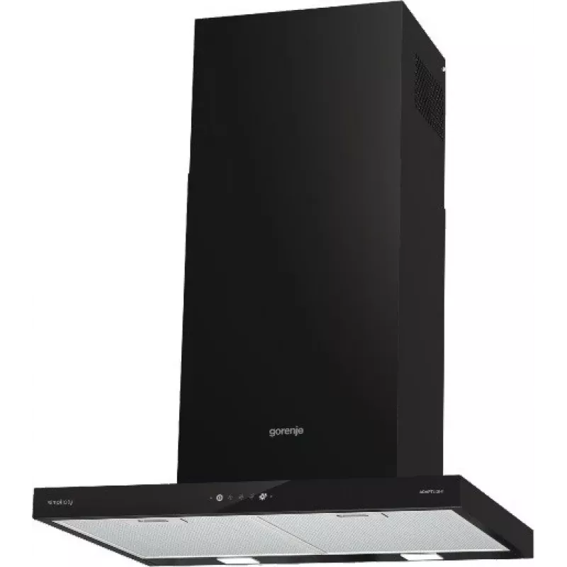 Gorenje WHT6SYB nástenná montáž čierna 650 m³/h