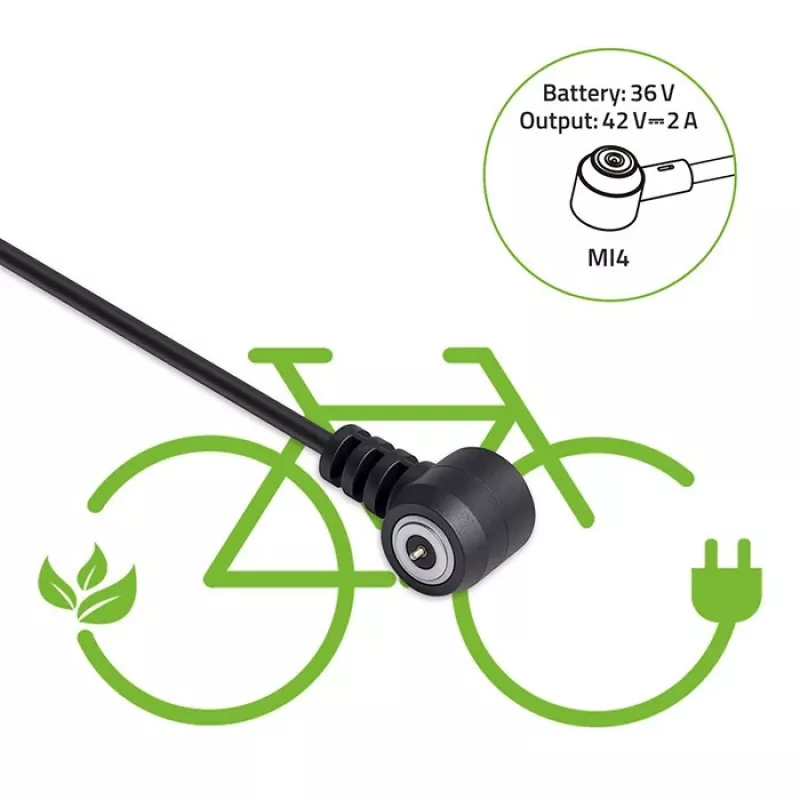 Nabíjačka QOLTEC Mi4 Magnetic TIP pre e-bike 36V/42V 2A