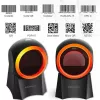 Qoltec 50857 káblová stolová čítačka čiarových kódov, 1D/2D, QR, USB, kábel 1,75 m