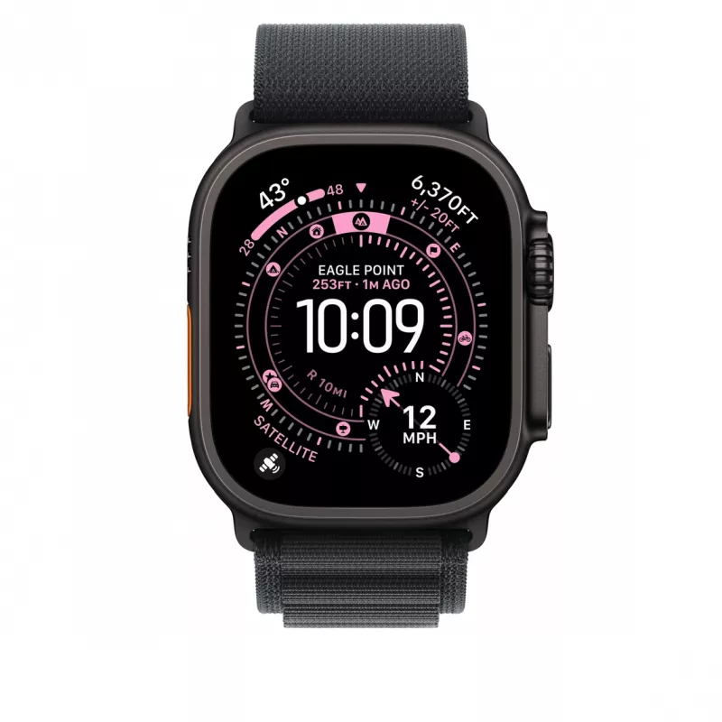 Remienok Apple MG9G4ZM/A smartwatch čierny titán polyester spandex