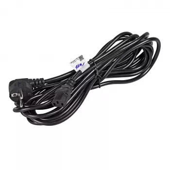 Akyga AK-PC-05C napájací kábel, CEE 7/7 na IEC C13, meď 3 x 1 mm², 5 m, čierny