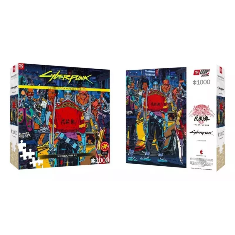 Good Loot Comic Book Puzzle: Cyberpunk 2077 Kickdown, 1000 dielikov