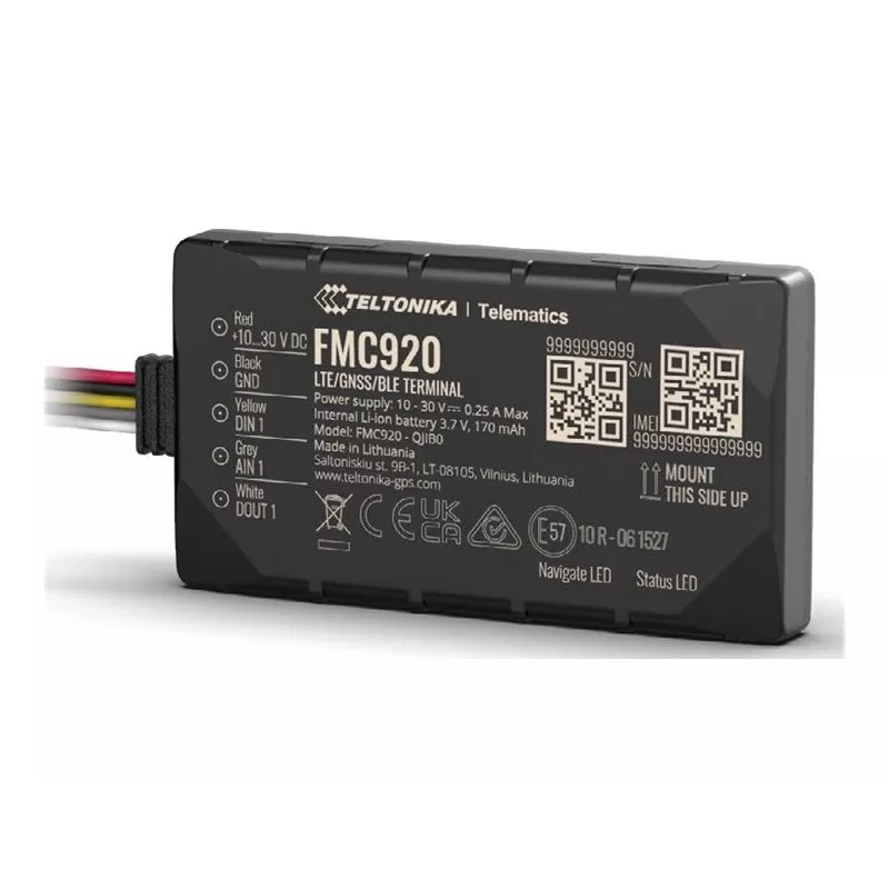 GPS Tracker Teltonika FMC920 4G LTE CAT 1 0.128GB čierny