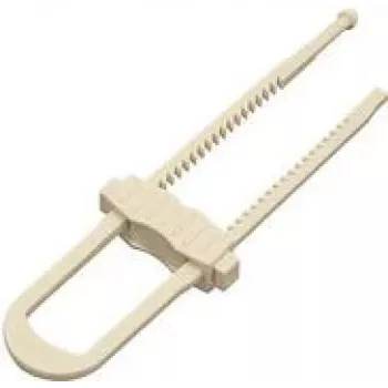 Detská poistka zámok na posuvné dvere Olympia BS 805, biela, 6-kusový set, 61×19×224 mm