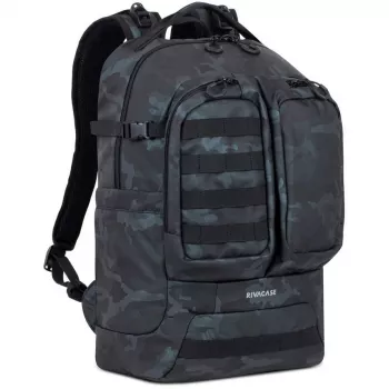 Rivacase Sherwood batoh batoh Camouflage, Navy polyester, polyuretán