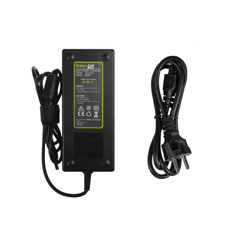 Napájací zdroj/meníč Green Cell AD22P 120 W 19 V 6,3 A pre ASUS notebooky, interiér, čierna