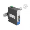 Gigabit Ethernet switch DELOCK 80163, 8-portový RJ45 priemyselný switch, unmanaged, kovové puzdro