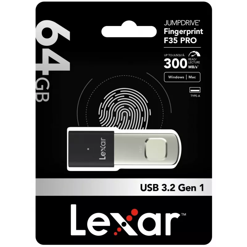 USB flash disk Lexar 64 GB USB Type-A 3.2 Gen 1 JumpDrive F35 PRO