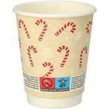 PAPSTAR 20 jednorazových pohárov Candy Canes 0,2 ml (89695)