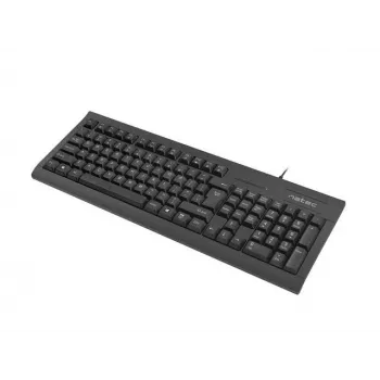 Káblová plná klávesnica NATEC MORAY Home/Office USB QWERTY US International čierna, 104 klávesov, numerický blok