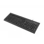 Káblová plná klávesnica NATEC MORAY Home/Office USB QWERTY US International čierna, 104 klávesov, numerický blok