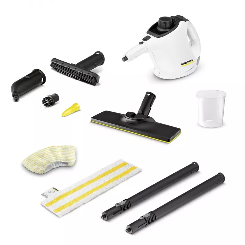 Kärcher SC 1 EasyFix prenosný parný čistič 1200 W čierna, biela